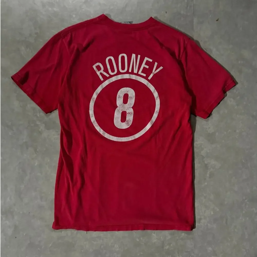 2000's Vintage Manchester United Nike Red T-Shirt -S